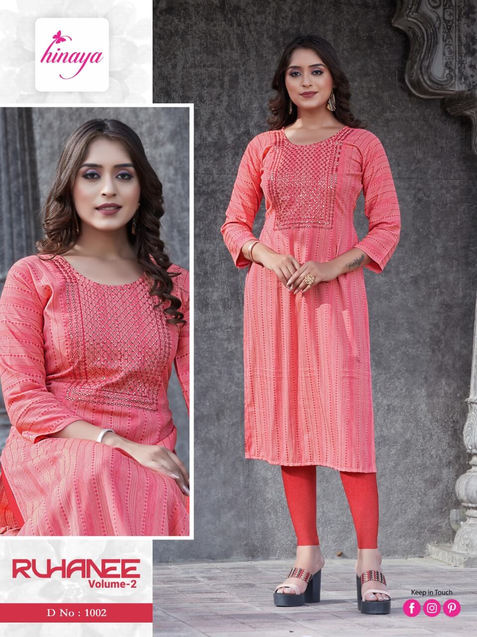 Ruhanee Vol 2 By Hinaya Designer Kurtis Catalog